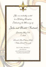 Fleur-de-lis Invitations fleurdelis invitation